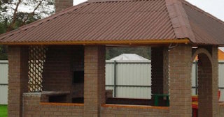 Беседка из кирпича под ключ в Серове цена от 3178 рублей - Строй-Срв